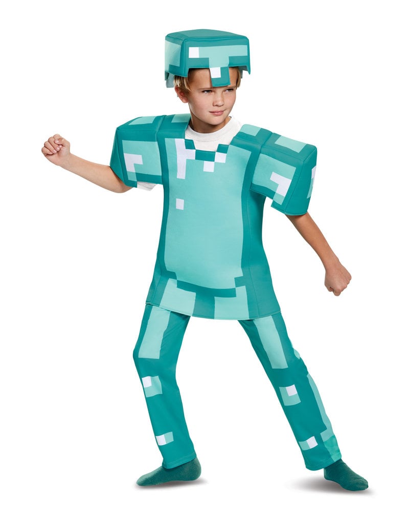 Disguise Costumes Kids Deluxe Minecraft Diamond Armor Costume