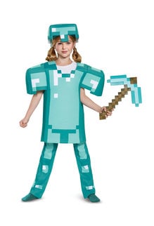 Disguise Costumes Kids Deluxe Minecraft Diamond Armor Costume