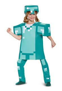 Disguise Costumes Kids Deluxe Minecraft Diamond Armor Costume