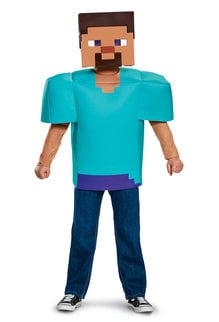 Disguise Costumes Kids Minecraft Steve Costume (Classic)