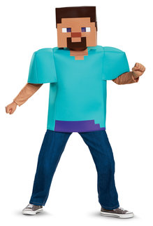 Disguise Costumes Kids Minecraft Steve Costume (Classic)