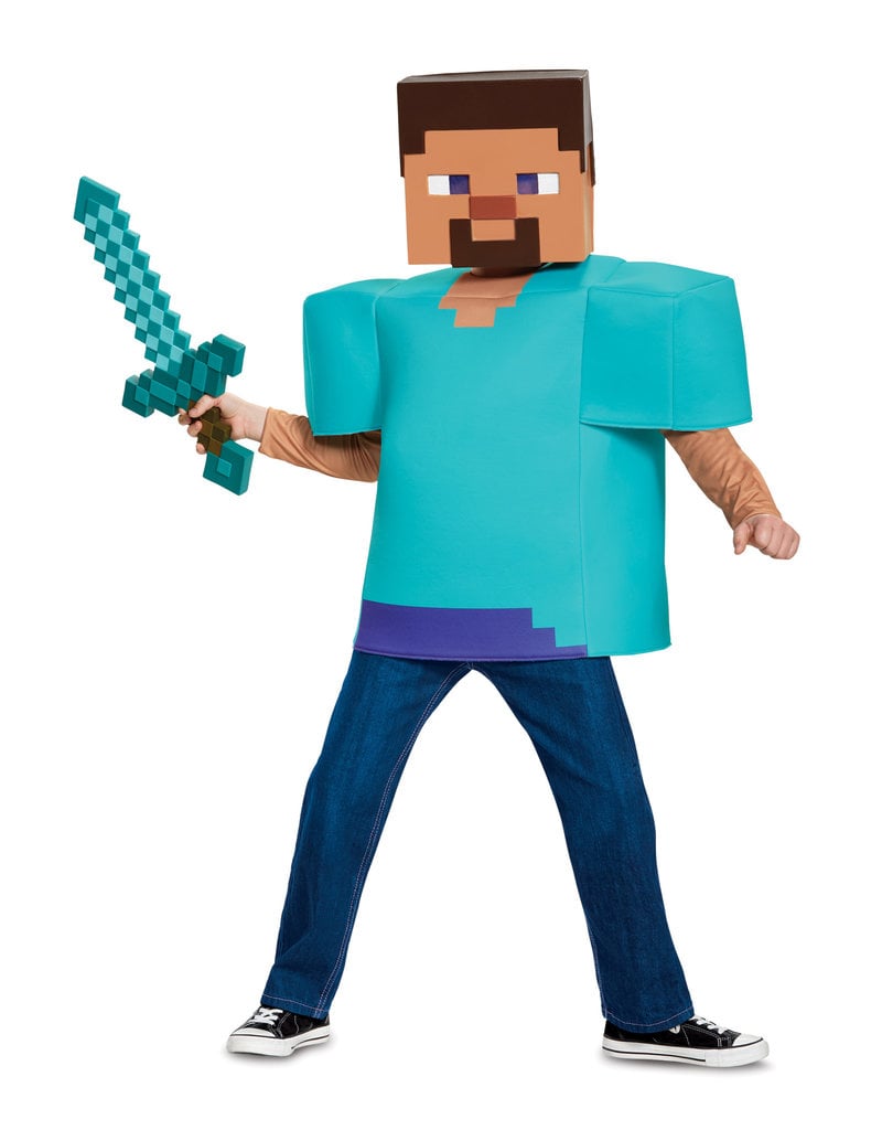 Disguise Costumes Kids Minecraft Steve Costume (Classic)