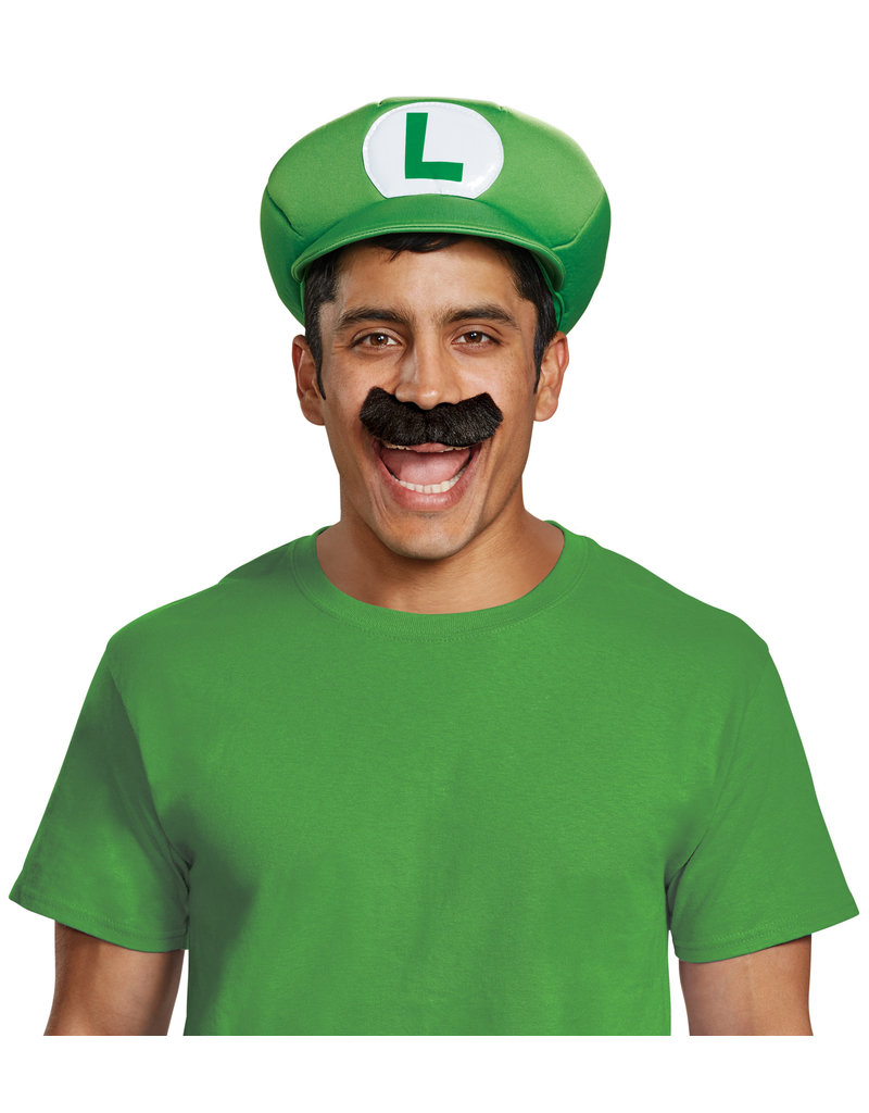 Disguise Costumes Adult Luigi Hat & Mustache: Super Mario Bros
