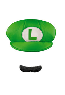 Disguise Costumes Adult Luigi Hat & Mustache: Super Mario Bros