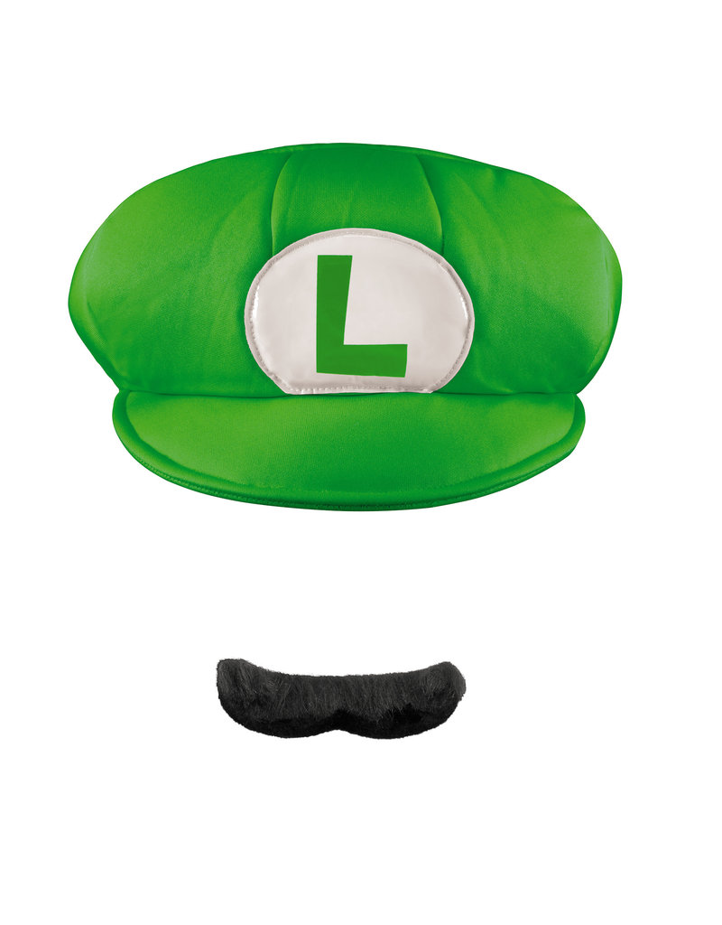 Disguise Costumes Adult Luigi Hat & Mustache: Super Mario Bros