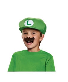 Disguise Costumes Luigi Hat & Mustache Kit: Child