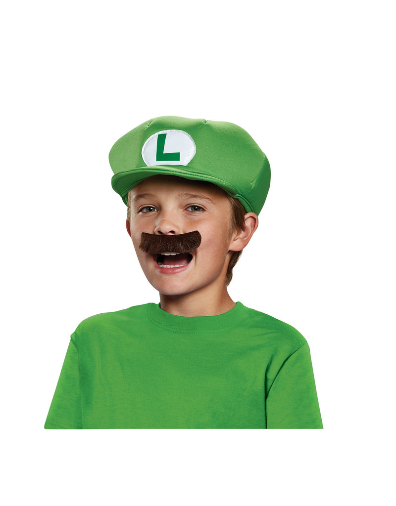 Disguise Costumes Luigi Hat & Mustache Kit: Child