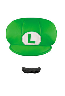 Disguise Costumes Luigi Hat & Mustache Kit: Child