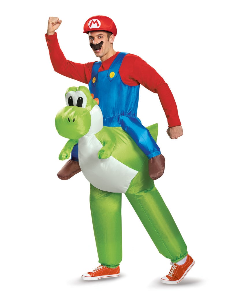 Disguise Costumes Adult Mario Riding Yoshi Inflatable Costume