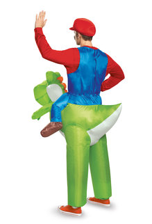 Disguise Costumes Adult Mario Riding Yoshi Inflatable Costume