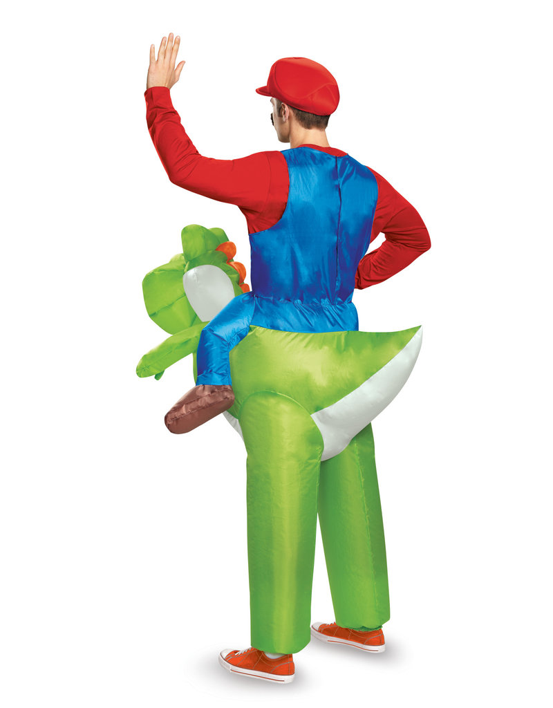 Disguise Costumes Adult Mario Riding Yoshi Inflatable Costume