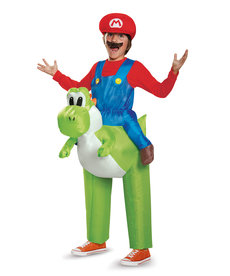 Disguise Costumes Kids Mario Riding Yoshi Inflatable Costume