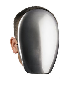 Disguise Costumes No Face Chrome Mask