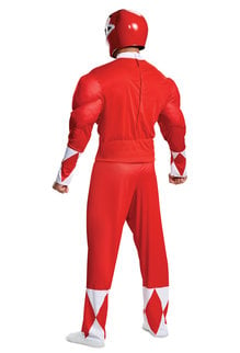 Disguise Costumes Men's Classic Red Ranger Costume with Muscles