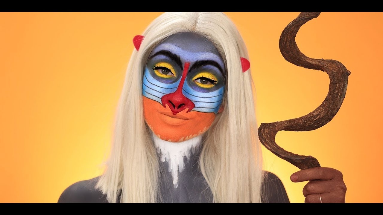 Mehron Makeup Tutorial: Mandrill Animal Look