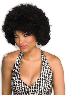 Unisex Black Afro Wig