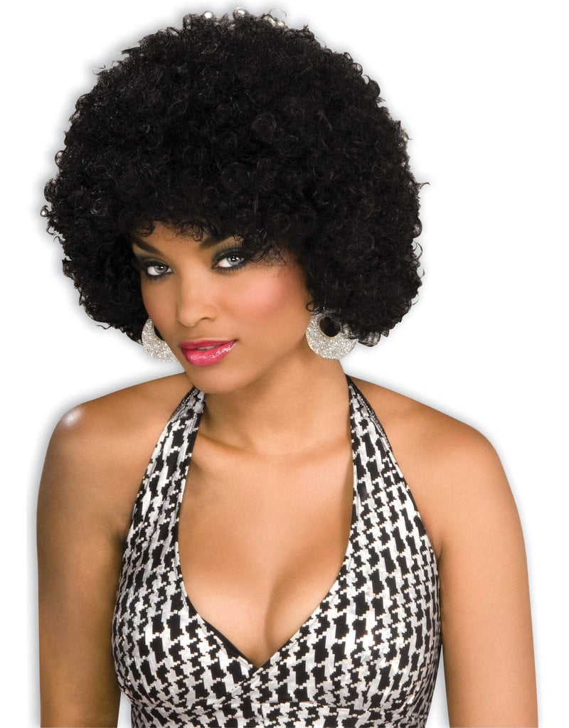 Unisex Black Afro Wig