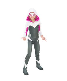 Rubies Costumes Girl's Deluxe Spider Gwen/Ghost Spider Costume