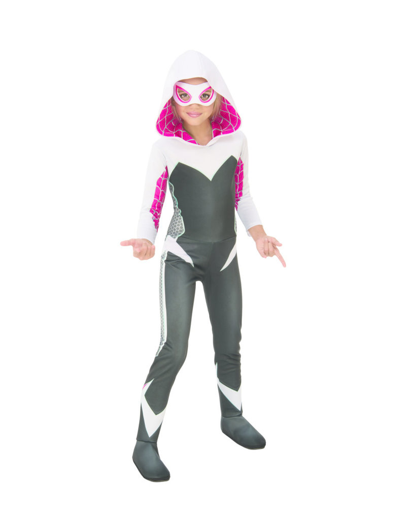 Rubies Costumes Girl's Deluxe Spider Gwen/Ghost Spider Costume