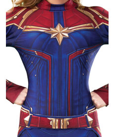 Rubies Costumes Women's Deluxe Captain Marvel Hero Suit Costume