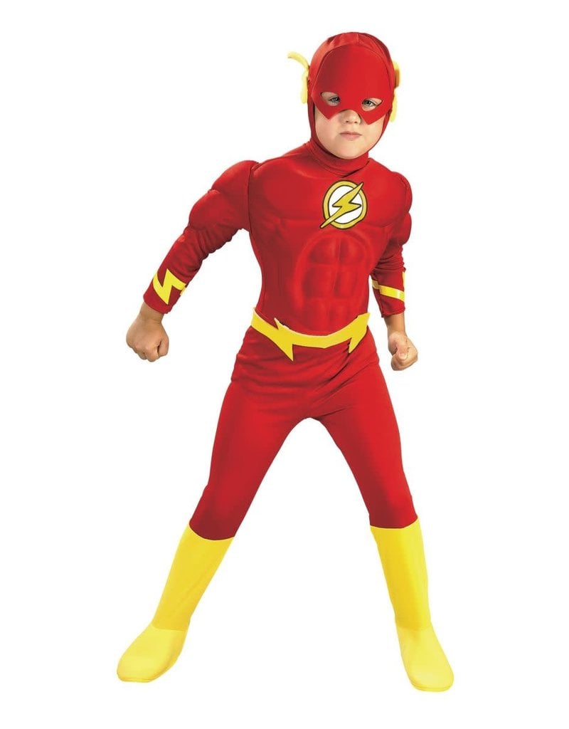 Rubies Costumes Boy's Deluxe The Flash Costume with Muscle Chest