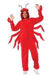 Rubies Costumes Adult Unisex Furry Animal Onesie Jumpsuit: Lobster