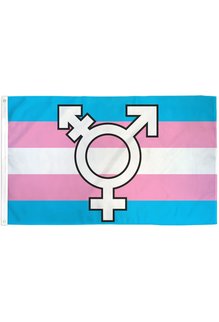 Transgender Symbol Waterproof Pride Flag (3x5FT)