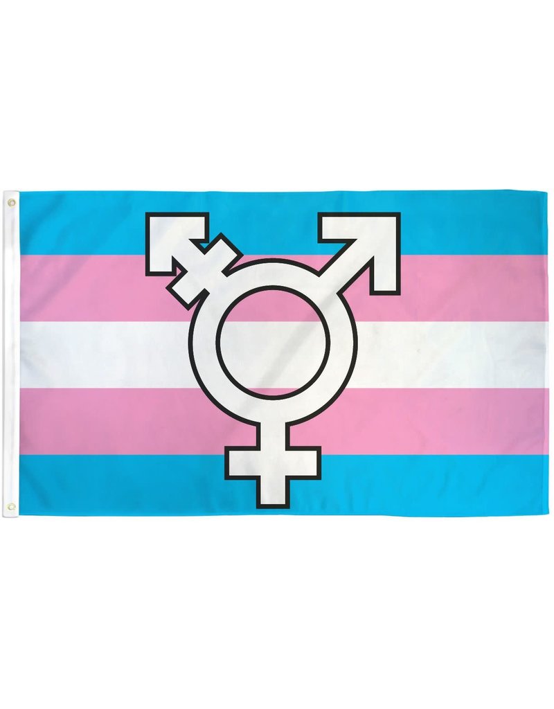 Transgender Symbol Waterproof Pride Flag (3x5FT)