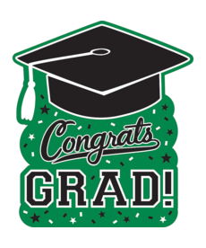 Graduation Cutout: Green