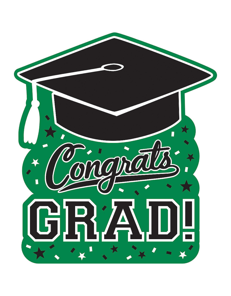 Graduation Cutout: Green