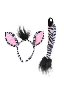 elope elope Zebra Ears Headband & Tail Kit