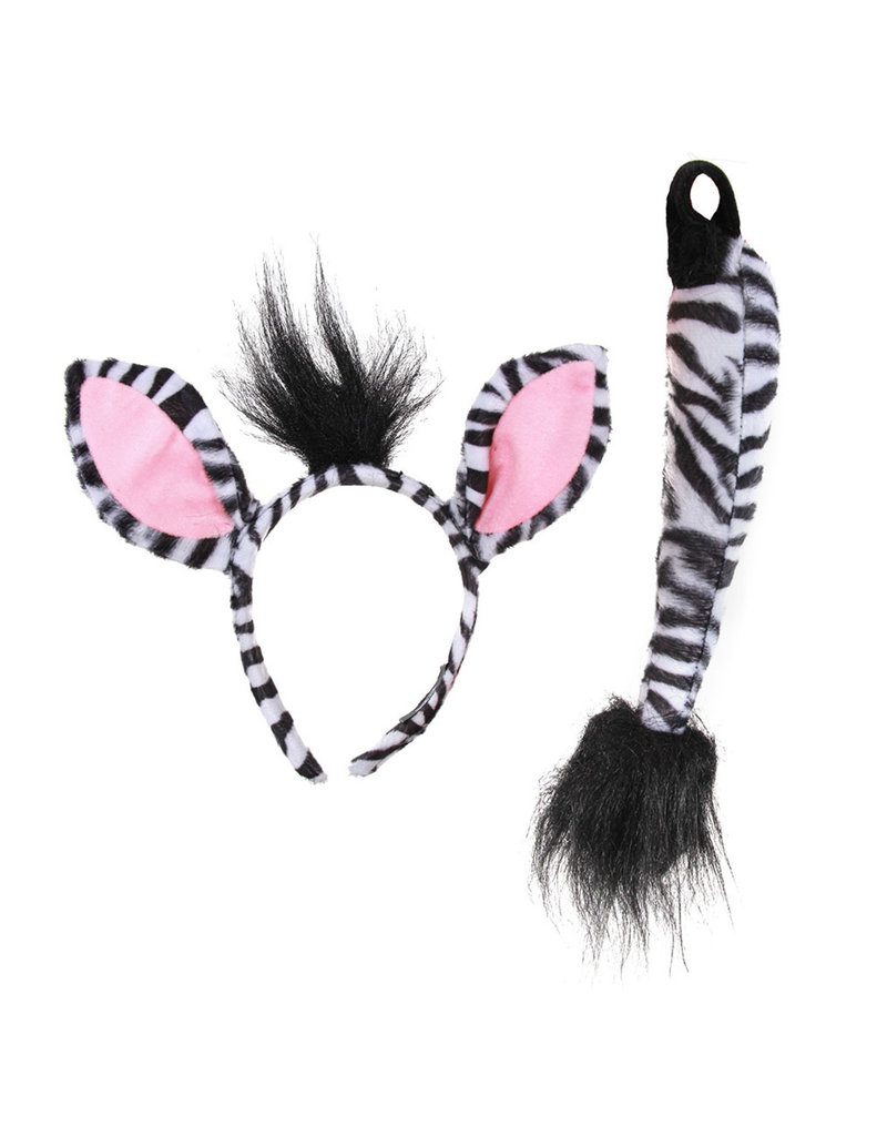 elope elope Zebra Ears Headband & Tail Kit