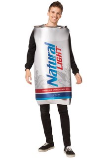 Adult Natural Light Can Beer Costume