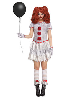Fun World Costumes Women's Adult Carnevil Clown Costume