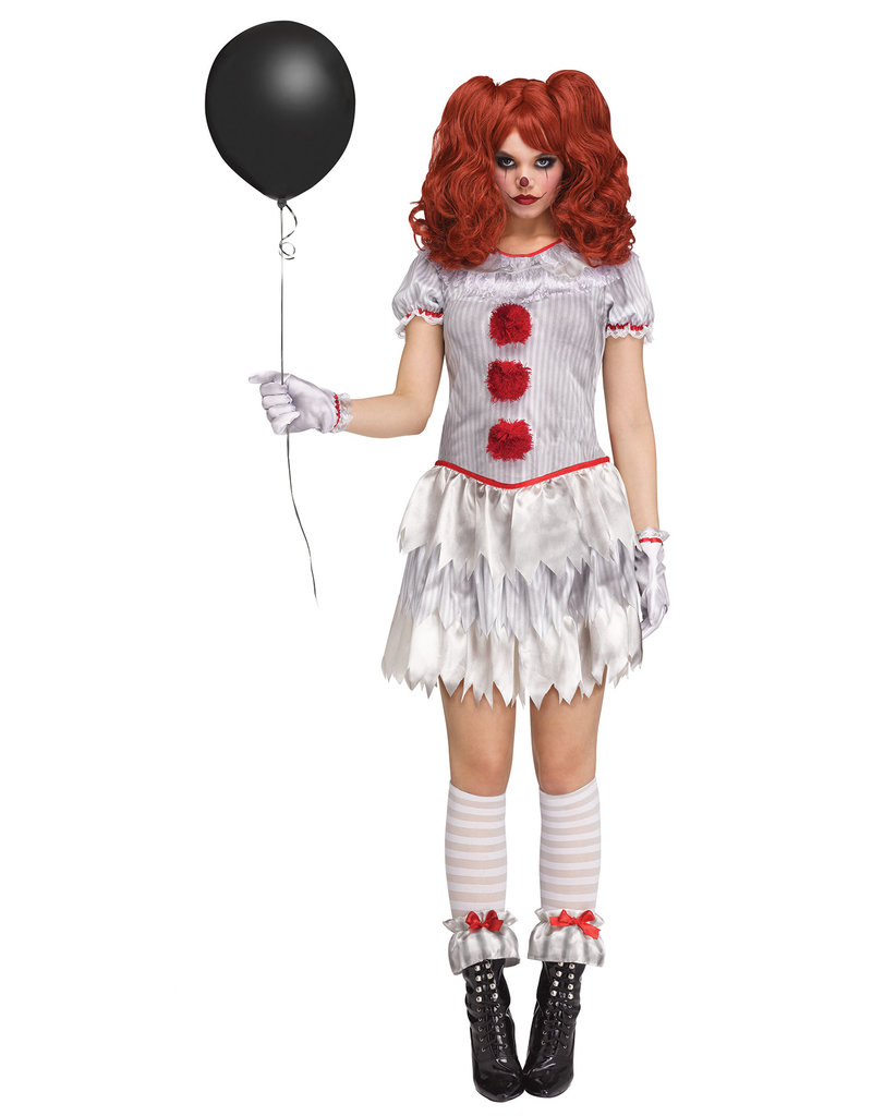 Fun World Costumes Women's Adult Carnevil Clown Costume