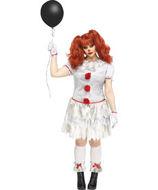 Fun World Costumes Women's Plus Size Carnevil Clown