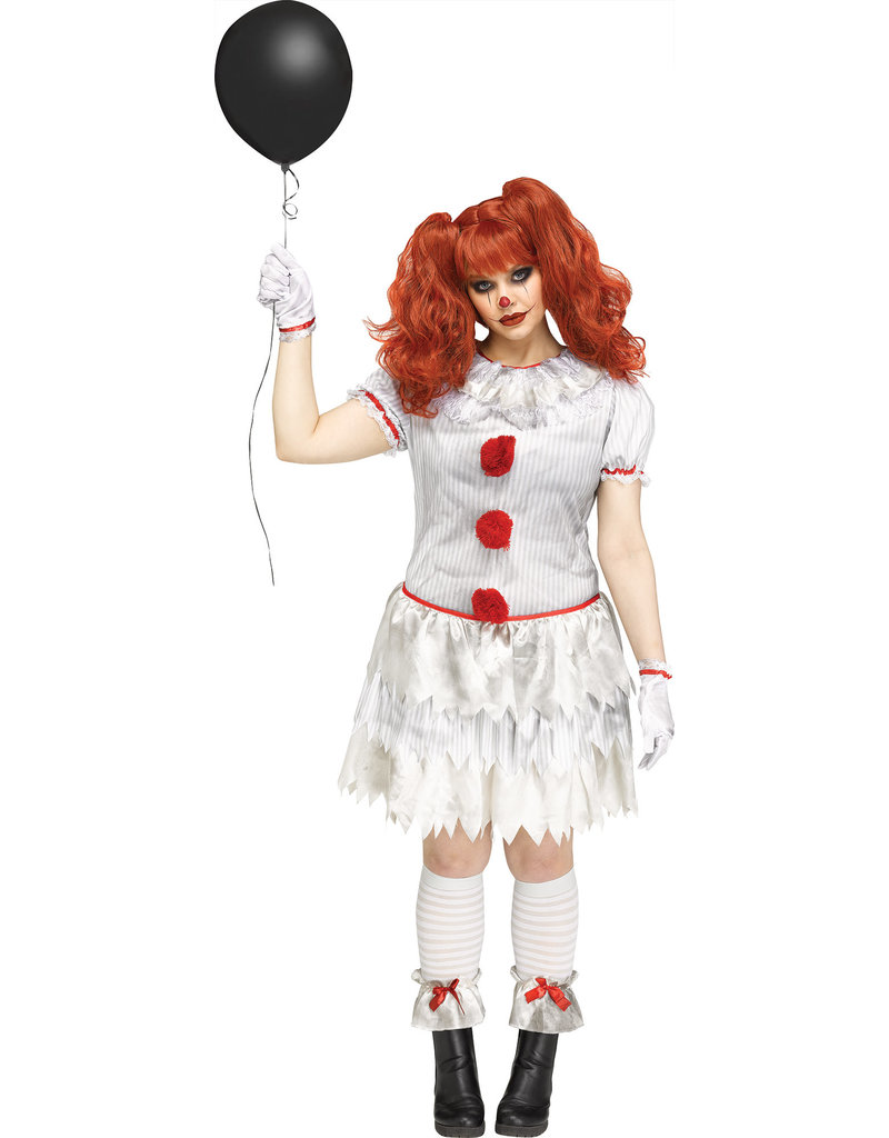 Fun World Costumes Women's Plus Size Carnevil Clown