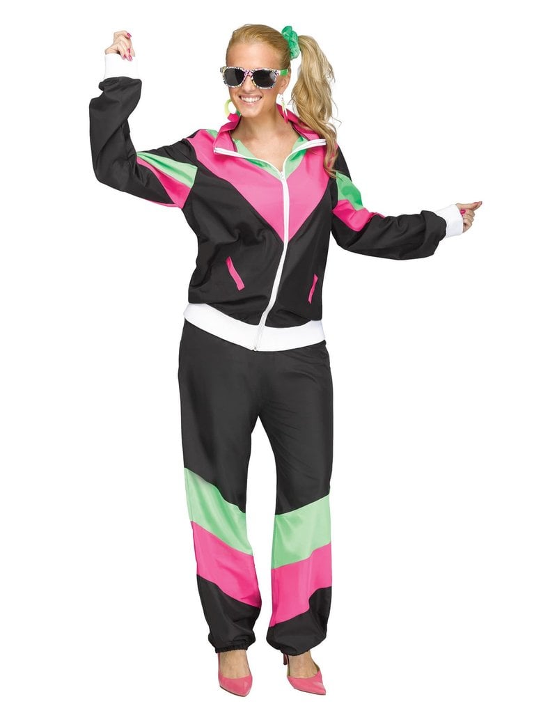 Fun World Costumes Adult Women's Rockin 80's Track Suit