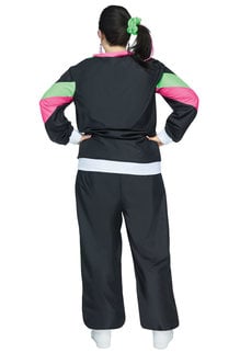 Fun World Costumes Women's Plus Size Rockin 80's Track Suit Costume