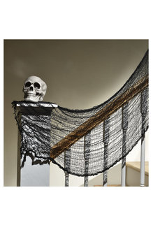 Halloween Creepy Cloth: Black (60"x30")