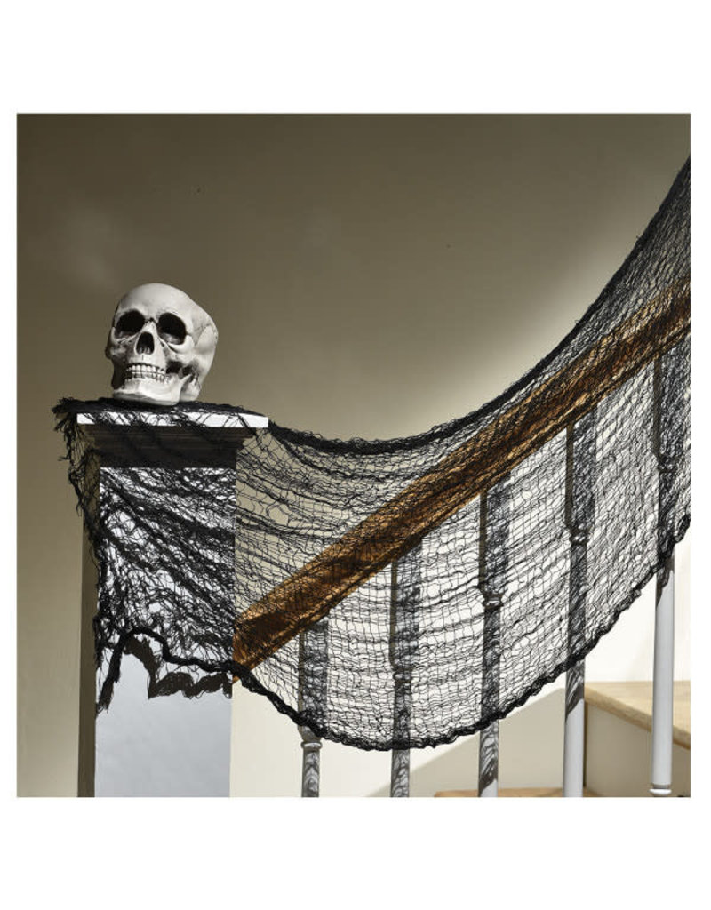 Halloween Creepy Cloth: Black (60"x30")