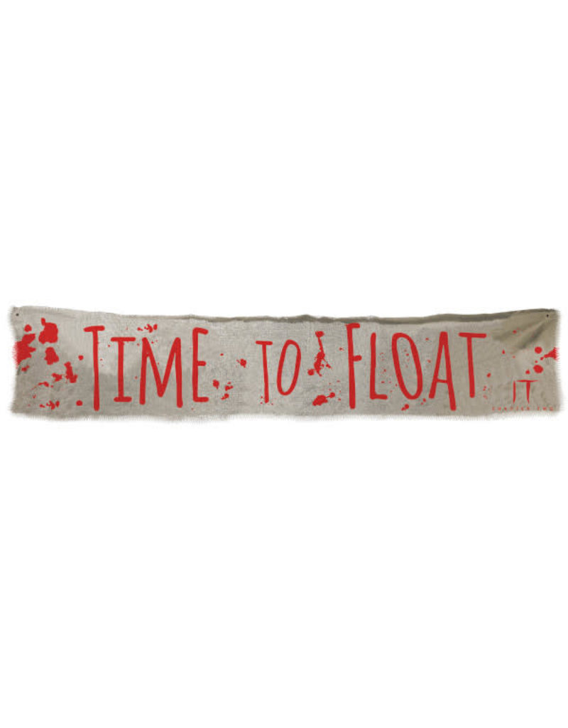 It Chapter 2™ Cloth Banner: "Time To Float" (12.5" H x 72" W)