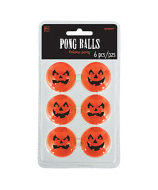Pong Balls: Jack-O-Lanterns (6pk.)