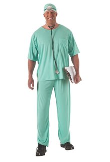 Rubies Costumes Unisex Plus Size Doctor Scrubs Costume