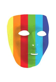 Amscan Rainbow Full Face Mask