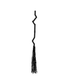 Amscan Crooked Broom: Black