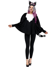 Fun World Costumes Deluxe Raccoon Animal Poncho