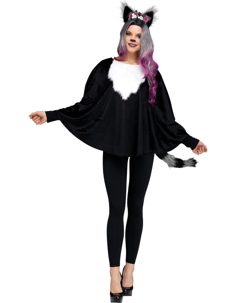 Fun World Costumes Deluxe Raccoon Animal Poncho