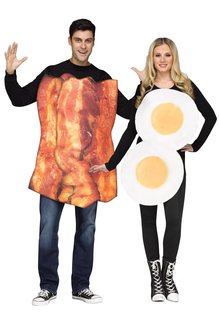 Fun World Costumes Bacon & Eggs - Couples Costume