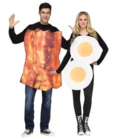 Fun World Costumes Bacon & Eggs - Couples Costume